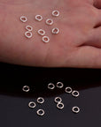 Dia 5mm & Ga.3 925 Sterling Silver CLOSED Jump Rings, tough, High Quality in hollow jump rings, Jewelry Supplies, Findings, M103B