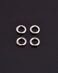 Dia 5mm & Ga.3 925 Sterling Silver CLOSED Jump Rings, tough, High Quality in hollow jump rings, Jewelry Supplies, Findings, M103B