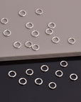 Dia 6mm & Ga.4 925 Sterling Silver CLOSED Jump Rings, Tough, High Quality in Silver Hollow Rings , Jewelry Supplies, Finding, M103C