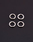 Dia 6mm & Ga.4 925 Sterling Silver CLOSED Jump Rings, Tough, High Quality in Silver Hollow Rings , Jewelry Supplies, Finding, M103C