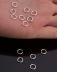 Dia 7mm & Ga.5 925 Sterling Silver CLOSED Jump Rings, tough, High Quality in Silver Hollow Rings , Jewelry Supplies, Findings, M103D