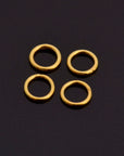 Dia 7mm & Ga.5 24K Gold CLOSED Jump Rings, tough, High Quality in Gold Vermeil, 925 Sterling Silver Jump Rings, Jewelry Findings, VM103D