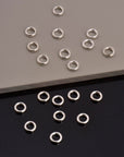 925 Sterling Silver High Quality 8 mm CLOSED and HOLLOW Jump Rings, Jewelry Supplies, Findings, M104A