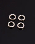 925 Sterling Silver High Quality 8 mm CLOSED and HOLLOW Jump Rings, Jewelry Supplies, Findings, M104A