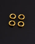 24K Gold Vermeil 8mm CLOSED Jump Rings, High Quality HOLLOW Jump Rings, 925 Sterling Silver Jump Rings, Jewelry Supplies, Findings, VM104A