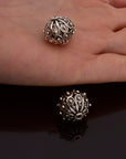925 Sterling Silver Filigree Beads, Handmade Silver Beads, 925 Solid Silver Beads, Spacer Beads, Jewelry Supply, M109D