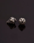 925 Sterling Silver Filigree Beads, Handmade Silver Beads, Solid Silver Beads, Spacer Beads, Jewelry Supply, M111