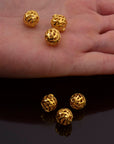 24K Gold Vermeil Filigree Beads, Handmade Silver Beads in 24K Gold, 925 Solid Silver Beads, Spacer Beads, Jewelry Supply, VM112