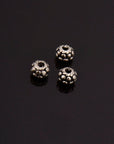 24K Gold Vermeil and 925 Silver Filigree Beads, Handmade Silver Beads in Gold, Solid Silver Beads, Spacer Beads, Jewelry Supply, M/VM114
