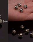 925 Sterling Silver Filigree Beads, Handmade Silver Beads, 925 Solid Silver Beads, Spacer Beads, Jewelry Supply, M115