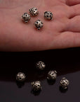 925 Sterling Silver Filigree Beads, Handmade Silver Beads, 925 Solid Silver Beads, Spacer Beads, Jewelry Supply, M115