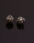 24K Gold Vermeil and 925 Silver Filigree Beads, Handmade Silver Beads in 24K Gold, Solid Silver Beads, Spacer Beads, Jewelry Supply, M/VM115