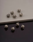 24K Gold Vermeil and 925 Silver Filigree Beads, Handmade Silver Beads in 24K Gold, Solid Silver Beads, Spacer Beads, Jewelry Supply, M/VM115