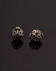 925 Sterling Silver Filigree Beads, Handmade Silver Beads, Solid Silver Beads, Spacer Beads, Jewelry Supply, M116