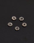 925 Sterling Silver Separators, Handmade Silver Separators, Solid Silver Beads, Spacer Beads, Jewelry Supply, M124