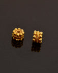 24K Gold Vermeil Separators, Handmade Silver Beads in 24K Gold, 925 Solid Silver Beads, Spacer Beads, Jewelry Supply, VM125