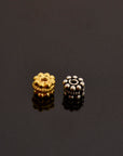 24K Gold Vermeil & 925 Silver Separators, Handmade Silver Beads in Gold, Solid Silver Beads, Spacer Beads, Jewelry Supply, M/VM125