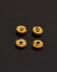 24K Gold Vermeil & 925 Silver Separators, Handmade Silver Beads in 24K Gold, Solid Silver Beads, Spacer Beads, Jewelry Supply, M/VM126