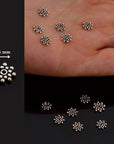 24K Gold Vermeil & 925 Silver Separators, Handmade Silver Beads in Gold, Solid Silver Beads, Spacer Beads, Jewelry Supply, M/VM127