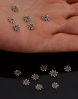 24K Gold Vermeil & 925 Silver Separators, Handmade Silver Beads in Gold, Solid Silver Beads, Spacer Beads, Jewelry Supply, M/VM127