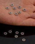 24K Gold Vermeil & 925 Silver Separators, Handmade Silver Beads in Gold, Solid Silver Beads, Spacer Beads, Jewelry Supply, M/VM130 A-B