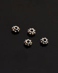 24K Gold Vermeil & 925 Silver Separators, Handmade Silver Beads in Gold, Solid Silver Beads, Spacer Beads, Jewelry Supply, M/VM133