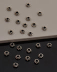 925 Sterling Silver Separators, Handmade Silver Separators, Solid Silver Beads, Spacer Beads, Jewelry Supply, M134B
