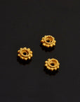 24K Gold Vermeil Separators, Handmade Silver Beads in 24K Gold, 925 Solid Silver Beads, Spacer Beads, Jewelry Supply, VM134B