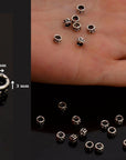 925 Sterling Silver Separators, Handmade Silver Separators, Solid Silver Beads, Spacer Beads, Jewelry Supply, M135A