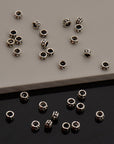 925 Sterling Silver Separators, Handmade Silver Separators, Solid Silver Beads, Spacer Beads, Jewelry Supply, M135A