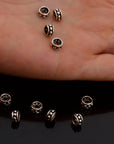 925 Sterling Silver Separators, Handmade Silver Separators, Solid Silver Beads, Spacer Beads, Jewelry Supply, M135B