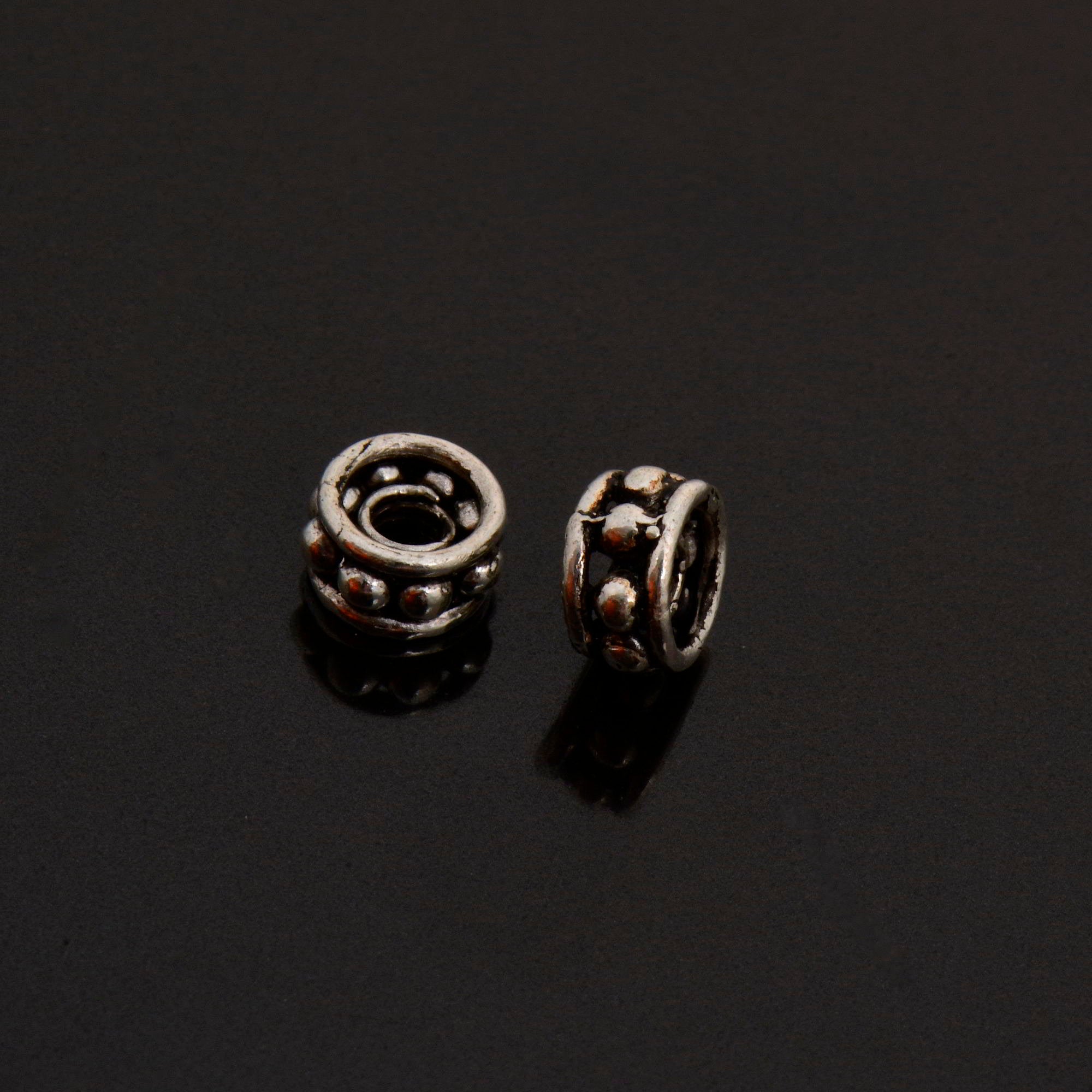 925 Sterling Silver Separators, Handmade Silver Separators, Solid Silver Beads, Spacer Beads, Jewelry Supply, M135B