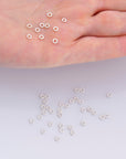 24K Gold Vermeil & 925 Silver 40 Pcs Rope Design Jump Rings, Closed Rope Jump Rings, Closed Rope Rings Seperator, Findings, M/VM70