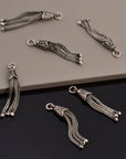 925 Sterling Silver Small Tassels, Handmade Silver Tassels, Solid Silver Tassels, Pendants Tassels, Jewelry Supply, M105
