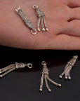 925 Sterling Silver Small Tassels, Handmade Silver Tassels, Solid Silver Tassels, Pendants Tassels, Jewelry Supply, M106