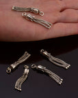 925 Sterling Silver Small Tassels, Handmade Silver Tassels, 925 Solid Silver Tassels, Pendants Tassels, Jewelry Supply, M107