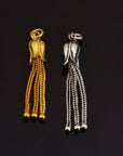 24K Gold Vermeil & 925 Silver Small Tassels, Handmade Silver Tassels in Gold, Silver Tassels, Pendants Tassels, Jewelry Supply, M/VM107