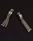 24K Gold Vermeil & 925 Silver Small Tassels, Handmade Silver Tassels in Gold, Silver Tassels, Pendants Tassels, Jewelry Supply, M/VM107