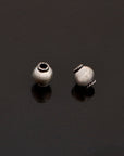 925 Sterling Silver Round Beads, Handmade Silver Beads, Solid Silver Beads, Spacer Beads, Handmade Beads, Jewelry Supply, M119A