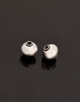 925 Sterling Silver Round Beads, Handmade Silver Beads, Solid Silver Beads, Spacer Beads, Handmade Beads, Jewelry Supply, M119B