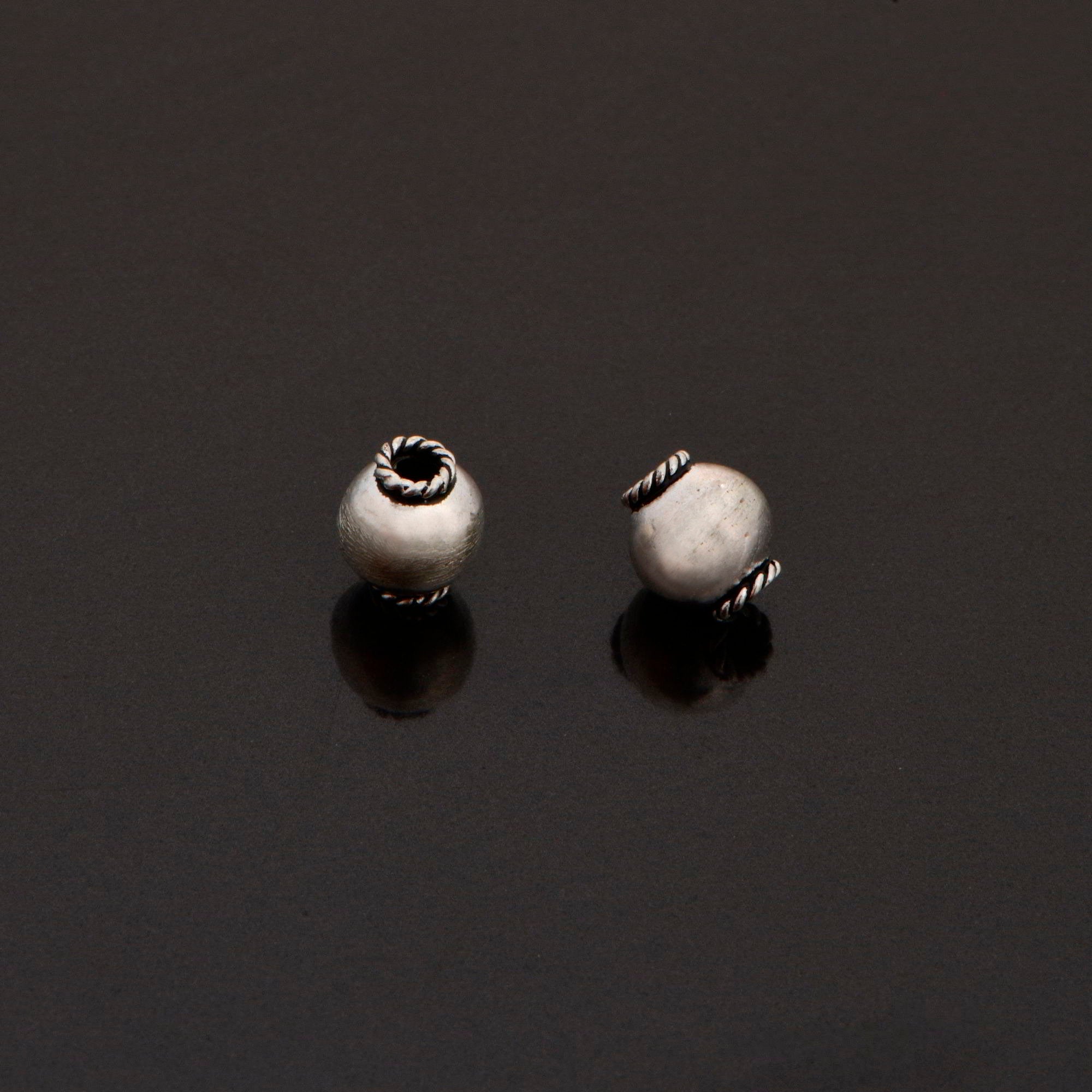 24K Gold Vermeil & 925 Silver Round Beads, Handmade Silver Beads inGold , Solid Silver Beads, Handmade Beads, Jewelry Supply, M/VM119 A-C