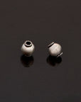 24K Gold Vermeil & 925 Silver Round Beads, Handmade Silver Beads inGold , Solid Silver Beads, Handmade Beads, Jewelry Supply, M/VM119 A-C