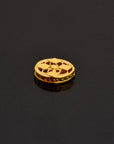 24K Gold Vermeil Flat Tube Spacer Beads, Handmade Silver Spacer Beads in 24K Gold, 925 Silver Spacer Beads, Jewelry Supplies, VM120