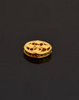 24K Gold Vermeil and 925 Silver Flat Tube Spacer Beads, Handmade Silver Spacer Beads in Gold, Silver Spacer Beads, Jewelry Supplies, M/VM120