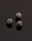 24K Gold Vermeil and 925 Silver Filigree Beads, Handmade Silver Beads, Gold Beads, Spacer Beads, Jewelry Supply, M/VM121 A-C