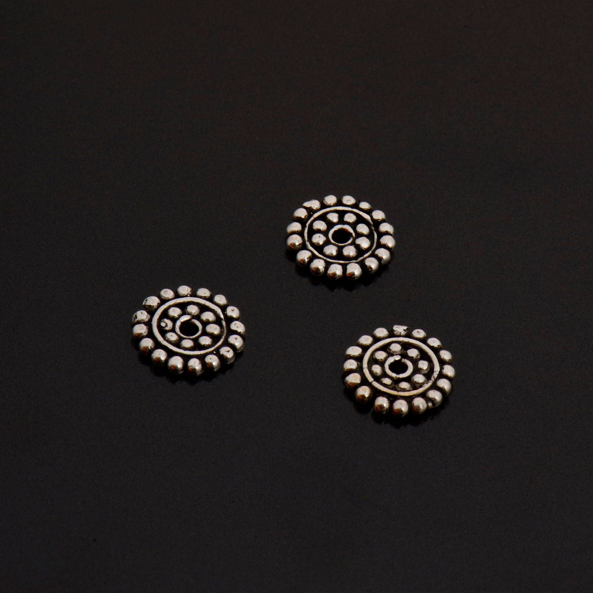 925 Sterling Silver Separators, Handmade Silver Separators, Solid Silver Beads, Spacer Beads, Jewelry Supply, M132A