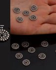 925 Sterling Silver Separators, Handmade Silver Separators, Solid Silver Beads, Spacer Beads, Jewelry Supply, M132B