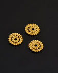 24K Gold Vermeil Separators, Handmade Silver Beads in 24K Gold, 925 Solid Silver Beads, Spacer Beads, Jewelry Supply, VM132B