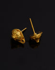 24K Gold Vermeil Ear Post, 925 Solid Silver Earring Studs with Loop, 24K Gold Plated Earring Posts, Jewelry Making Findings, VM136