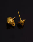 24K Gold Vermeil and 925 Silver Ear Post, Solid Silver Earring Studs with Loop, Gold Plated Earring Posts, Jewelry Making Findings, M/VM136